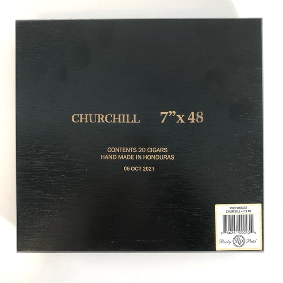 Rocky Patel Churchill Black Wooden Cigar Box - Picture 12 of 14